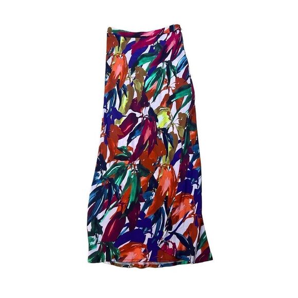 NWT $228 Trina Turk long Colorful “Piper” Silky Viscose Maxi Skirt Sz 2 - Picture 13 of 13